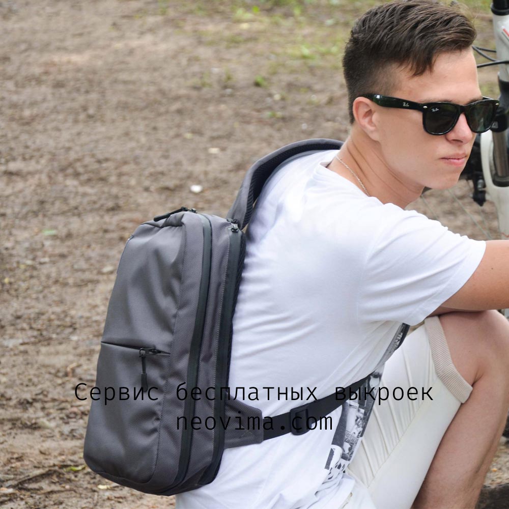 Выкройка сумка/рюкзак однолямочник упрощенный Neosling bag от Neovima